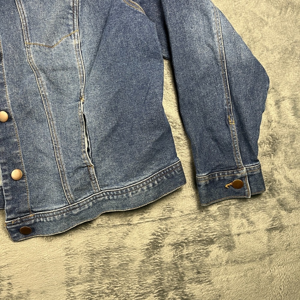 Cato C By Cato Est. 1946 Denim Trucker Jacket Womens 18/20W Blue Button Front - Picture 4 of 10